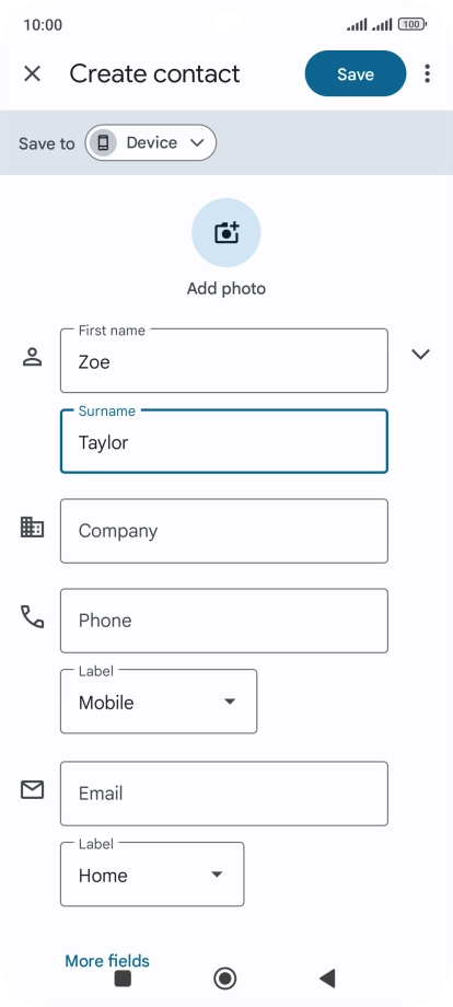 Press Phone and key in the required phone number.