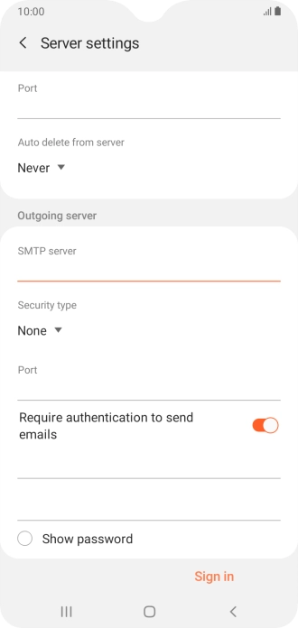 Press the drop down list below 