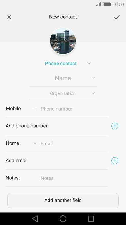 Press the address book drop down list.