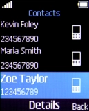 Select the required contact.