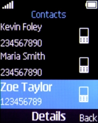 Select the required contact.