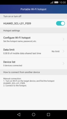 Press the Home key to return to the home screen.