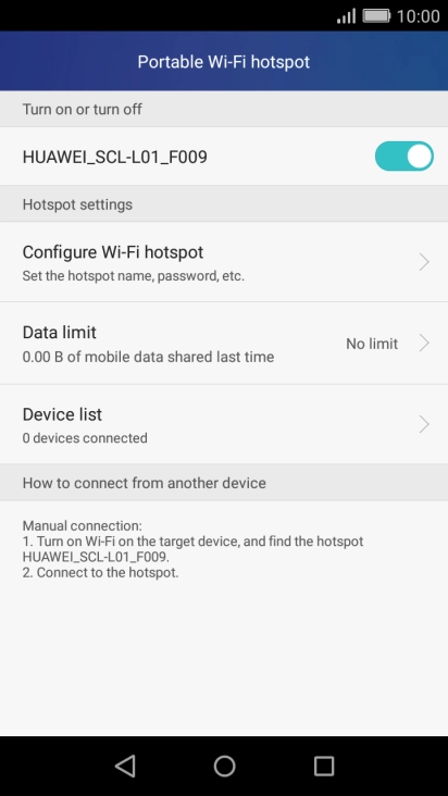 Press the Home key to return to the home screen.