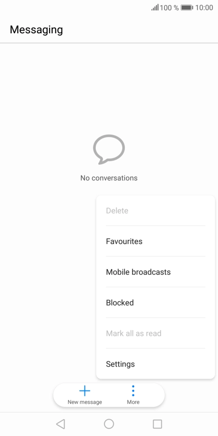 Press Settings.
