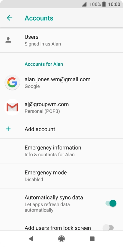 Press the Home key to return to the home screen.