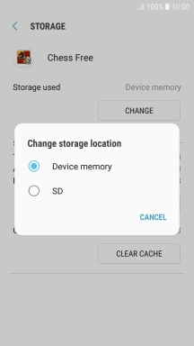 Press the name of the memory card.