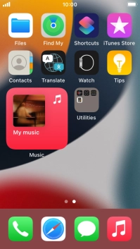 Press the Home key.