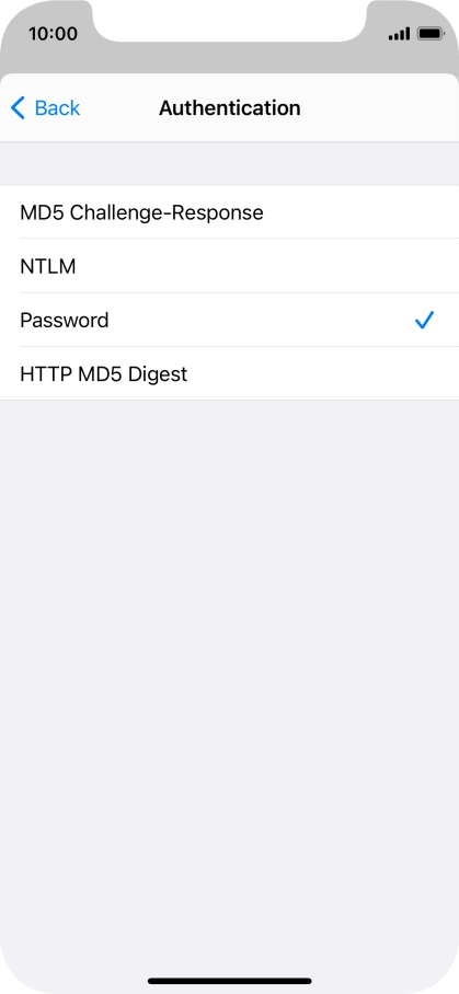 Press Password.