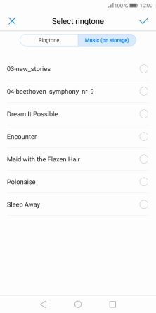 Press the required ring tones to hear them.