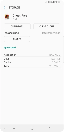 Press CLEAR CACHE.
