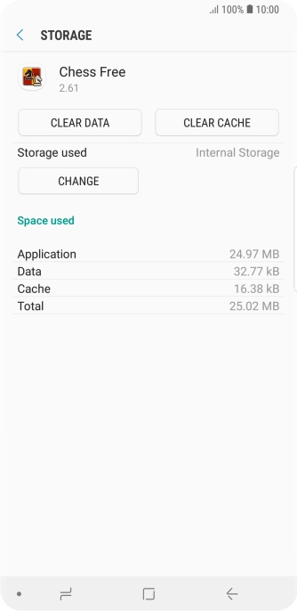 Press CLEAR CACHE.