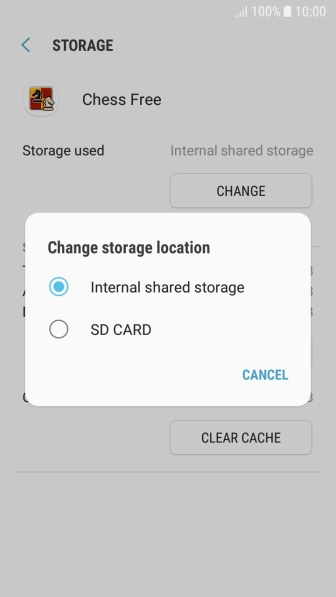 Press SD CARD.