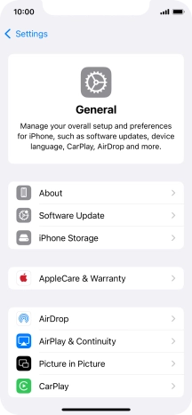 Press Software Update. If a new software version is available, it's displayed. Follow the instructions on the screen to update the phone software.