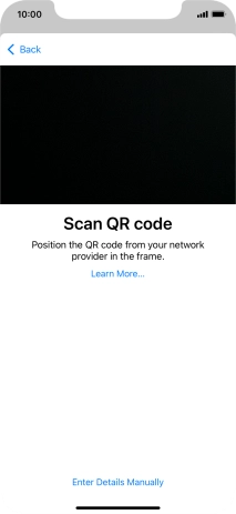 Place the QR code you've received inside the phone camera frame to scan the code.