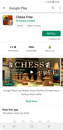Press INSTALL and follow the instructions on the screen to install the app.