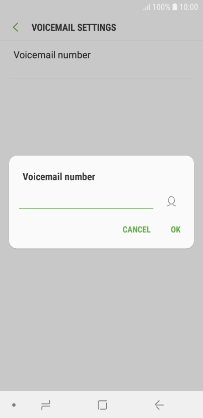Key in (prefix) 5 (your phone number) and press OK.