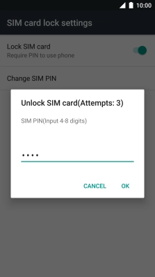 Key in your PIN and press OK.