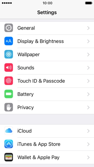 Press Touch ID & Passcode.
