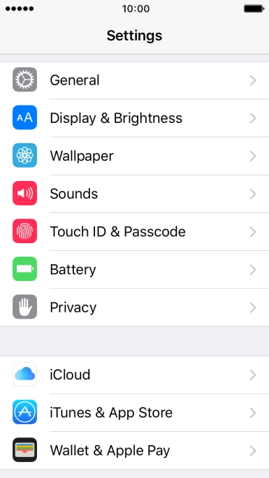 Press Touch ID & Passcode.