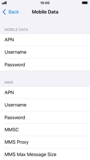 Press APN and key in mms.vodafone.net.