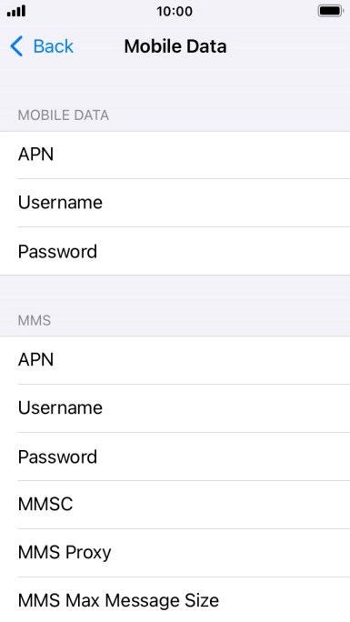 Press APN and key in mms.vodafone.net.