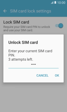 Key in your PIN and press OK.