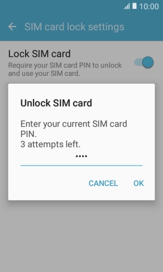 Key in your PIN and press OK.