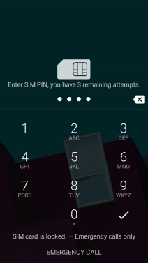 If you're asked to key in your PIN, do so and press the confirm icon.