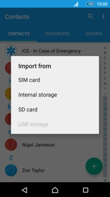 Press SIM card.