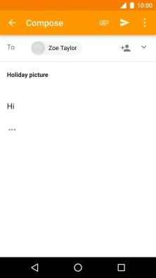 Press the attachment icon.