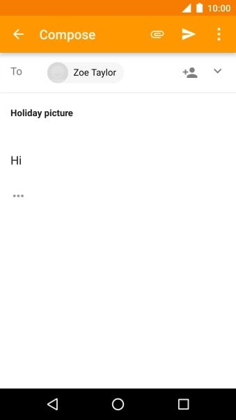 Press the attachment icon.