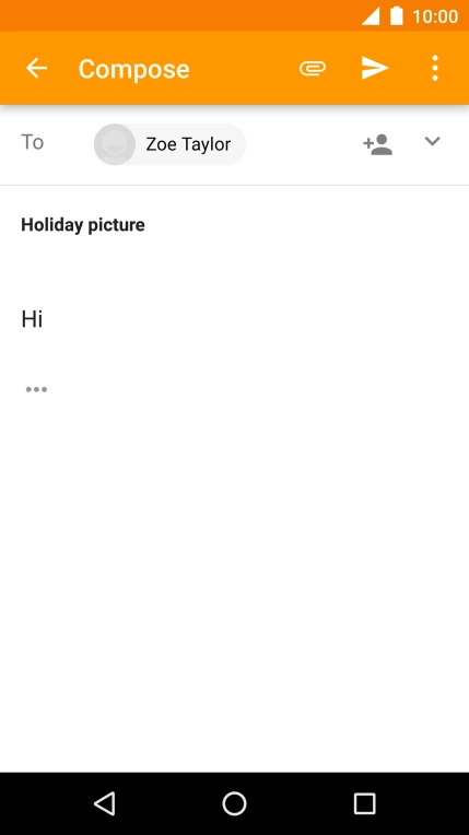 Press the attachment icon.