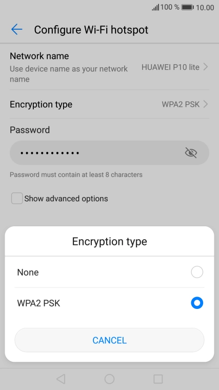 Press WPA2 PSK.