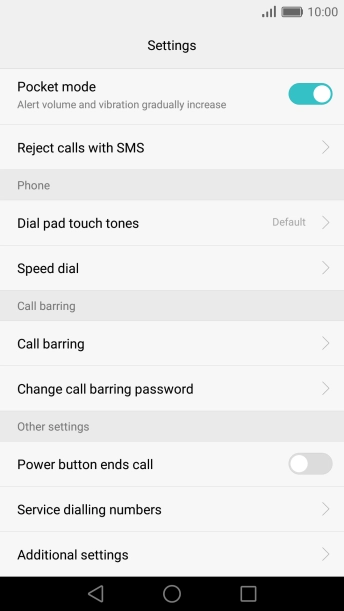 Press Additional settings.