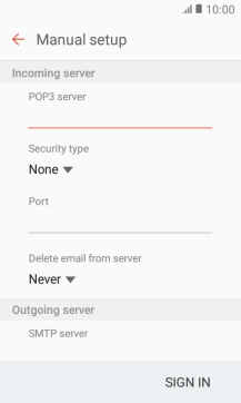 Press the drop down list below 