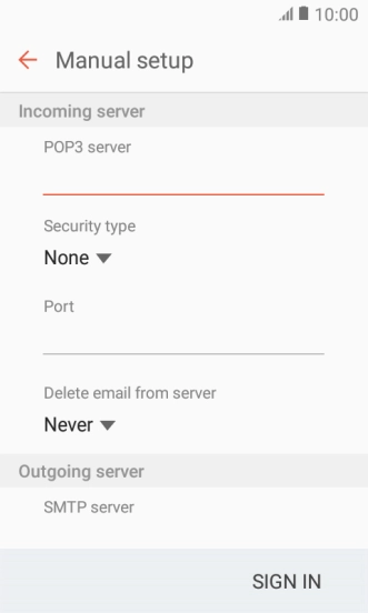 Press the drop down list below 