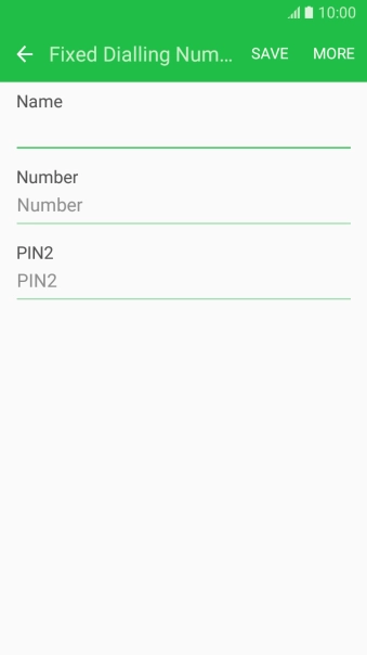 Press Number and key in the required phone number.