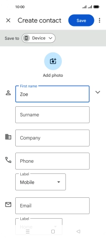 Press Surname and key in the required last name.