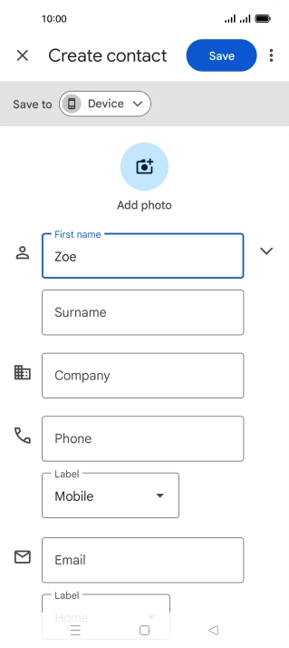 Press Surname and key in the required last name.