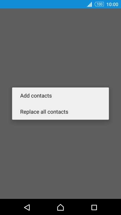 If you want to keep existing contacts saved on your SIM, press Add contacts.