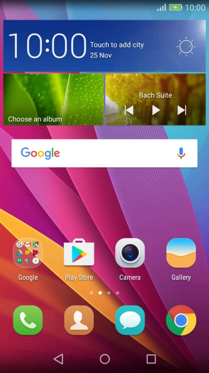 When the battery charging icon is displayed, the battery is charging.