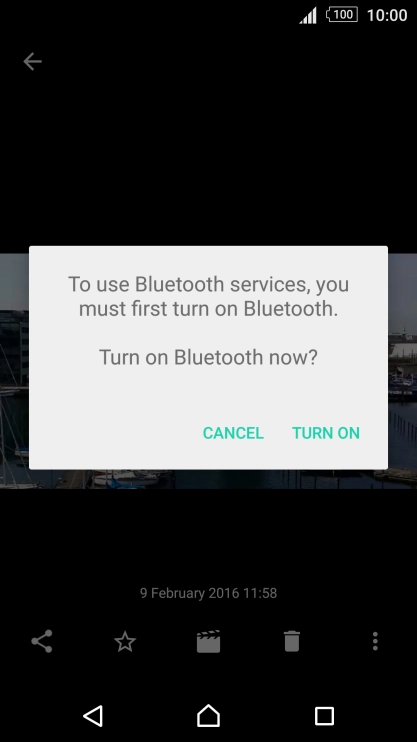 If Bluetooth is turned off, press TURN ON to turn it on.