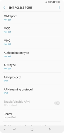 Press MMS port.