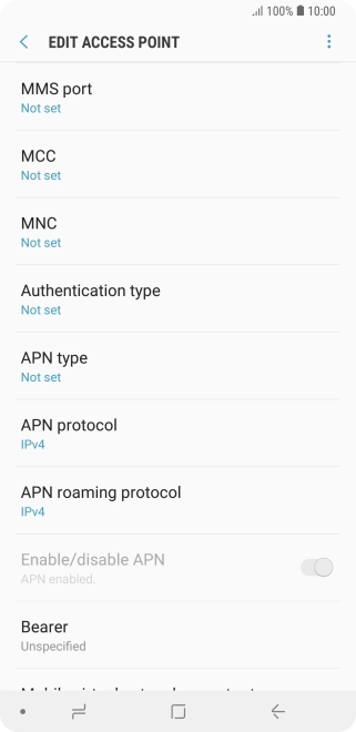 Press MMS port.