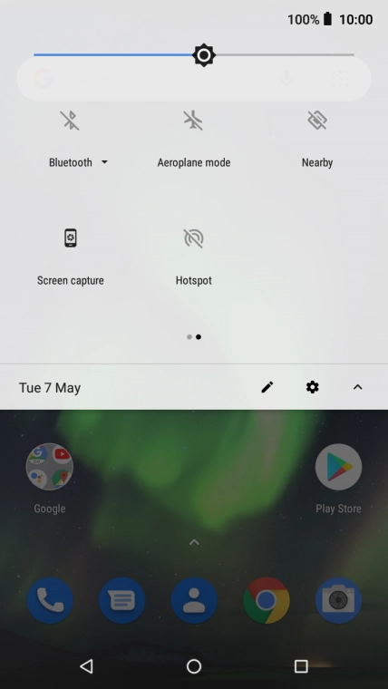 Press Aeroplane mode to turn the function on or off.
