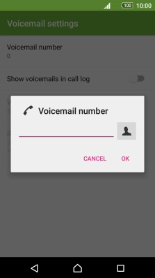 Key in (prefix) 5 (your phone number) and press OK.