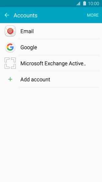 If this screen is displayed, you email account has been recognised and set up automatically. Follow the instructions on the screen to key in more information and finish setting up your phone.