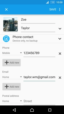 Press the drop down list next to the email address.