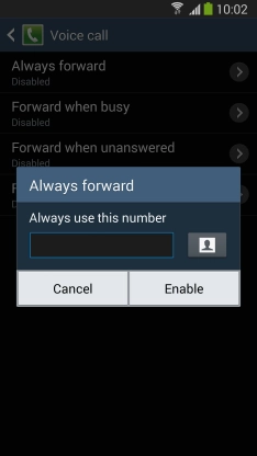 Key in (prefix) 5 (your phone number) and press .