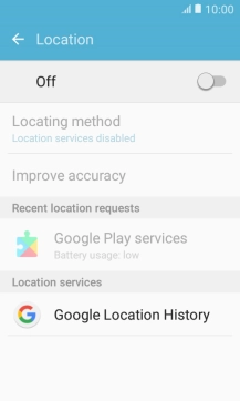 Press the indicator to turn the function on or off.